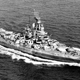 The USS Nevada as it appeared in 1944.